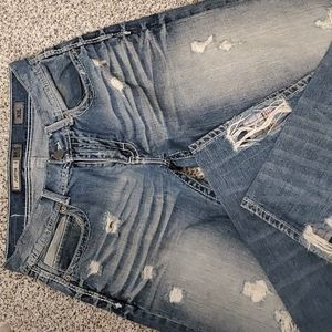 Mens BKE Justin Distressed Jean 32L